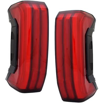 Rareelectrical - New Pair Of Tail Lights Compatible With Toyota Tundra Sr5 Crew Extended Cab Pickup 2022-2024 By Part - Image 4