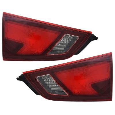 Rareelectrical - New Pair Of Tail Lights Compatibile With Nissan Qashqai S Sl Sv Sport Utility 4-Door 2017-2019 By - Image 1