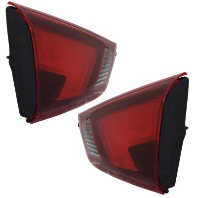 Rareelectrical - New Pair Of Tail Lights Compatibile With Nissan Qashqai S Sl Sv Sport Utility 4-Door 2017-2019 By - Image 4