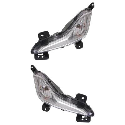 Rareelectrical - New Pair Of Daytime Running Lights Compatible With Hyundai Elantra Gt 2013 2014 2015 2016 2017 By - Image 3