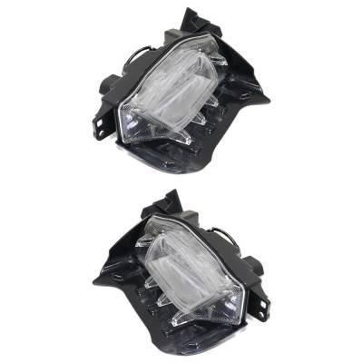 Rareelectrical - New Pair Of Daytime Running Lights Compatible With Toyota Prius V 1.8L 2015 2016 2017 By Part - Image 3