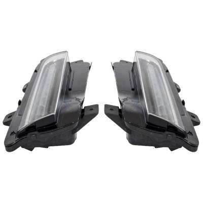 Rareelectrical - New Pair Of Daytime Running Lights Compatible With Cadillac Cts 2014 2015 2016 2017 2018 2019 By - Image 4