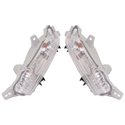 New Pair Of Daytime Running Lights Compatible With Honda Pilot 3.5L 2019 2020 2021 2022 By Part