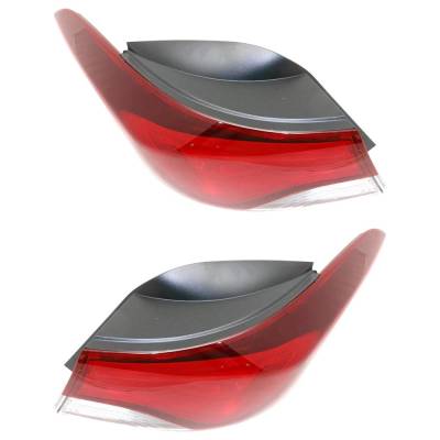 Rareelectrical - New Pair Of Tail Lights Compatible With Hyundai Elantra Coupe Elantra 1.8L 2.0L 2014 2015 2016 By - Image 4