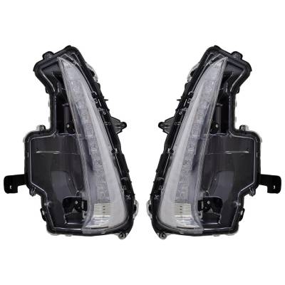 Rareelectrical - New Pair Of Daytime Running Lights Compatible With Toyota Prius Prime 1.8L 2017 2018 2019 2020 2021 - Image 2