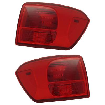 Rareelectrical - New Pair Of Tail Lights Compatible With Kia Sedona 3.3L 2016 2017 2018 By Part Numbers - Image 7