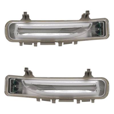 New Pair Of Daytime Running Lights Compatible With Ford Edge 2.0L 3.5L 3.7L 2011-2014 By Part