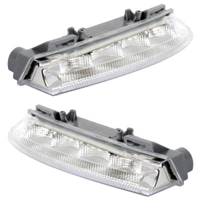 Rareelectrical - New Pair Of Daytime Running Lights Compatible With Mercedes-Benz C250 C300 C350 E350 E550 E63 Amg - Image 3