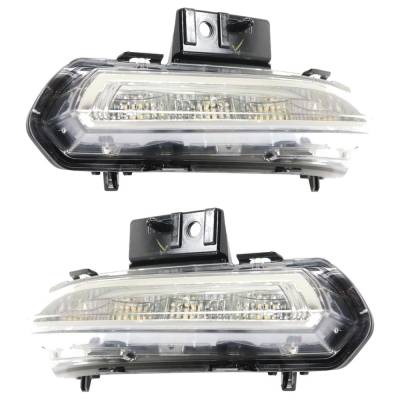 Rareelectrical - New Pair Of Daytime Running Lights Compatible With Buick Enclave 3.6L 2013 2014 2015 2016 2017 By - Image 3