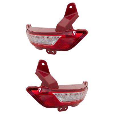 Rareelectrical - New Pair Of Daytime Running Lights Compatible With Lincoln Mkc 2015 2016 2017 2018 2019 By Part - Image 3