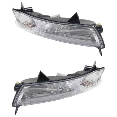 Rareelectrical - New Pair Of Daytime Running Lights Compatible With Jeep Compass 2017 2018 2019 2020 2021 By Part - Image 3