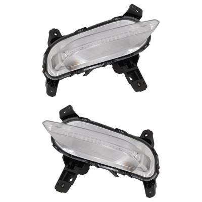 New Pair Of Daytime Running Lights Compatible With Kia Forte 1.6L 2.0L 2019 2020 2021 By Part