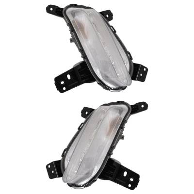Rareelectrical - New Pair Of Daytime Running Lights Compatible With Kia Forte 1.6L 2.0L 2019 2020 2021 By Part - Image 3