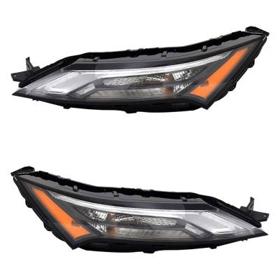 Rareelectrical - New Pair Of Daytime Running Lights Compatible With Nissan Rogue 1.5L 2.5L 2021 2022 2023 2024 By - Image 2