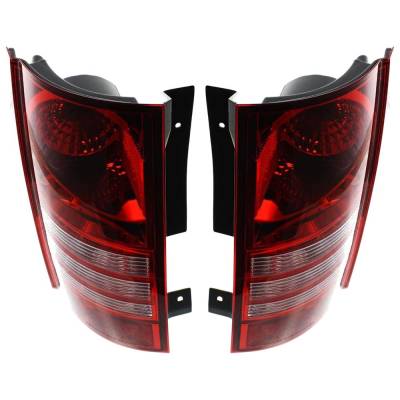 Rareelectrical - New Pair Of Tail Lights Compatible With Chrysler Town & Country 3.3L 3.8L 4.0L 2008 2009 2010 By - Image 3