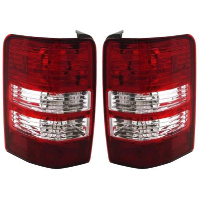 Rareelectrical - New Pair Of Tail Lights Compatible With Jeep Liberty 3.7L 2008 2009 2010 2011 2012 By Part Numbers - Image 1