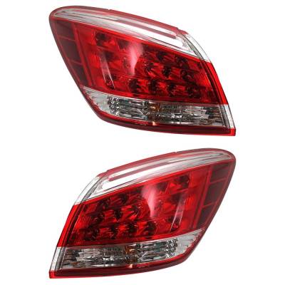 Rareelectrical - New Pair Of Tail Lights Compatible With Nissan Murano 3.5L 2011 2012 By Part Numbers 762405-66260-2 - Image 1