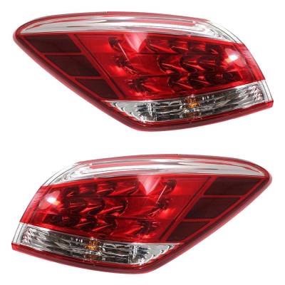 Rareelectrical - New Pair Of Tail Lights Compatible With Nissan Murano 3.5L 2011 2012 By Part Numbers 762405-66260-2 - Image 3