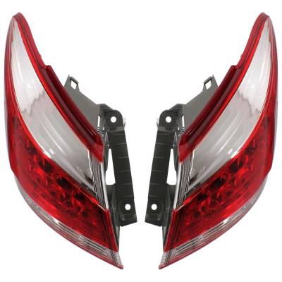 Rareelectrical - New Pair Of Tail Lights Compatible With Nissan Murano 3.5L 2011 2012 By Part Numbers 762405-66260-2 - Image 4