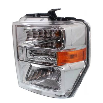 Rareelectrical - New Left Halogen Headlights Compatible With Ford E-350 Super Duty Xl Standard Passenger Van 3 Door - Image 4