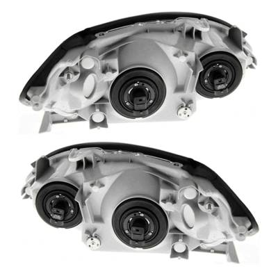 Rareelectrical - New Pair Of Halogen Headlights Compatible With Toyota Camry Le Sedan 4 Door 2.4L 2002 2003 2004 By - Image 2