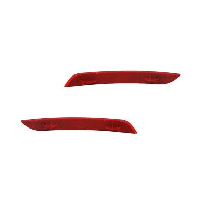 Rareelectrical - New Pair Of Reflector Lights Compatible With Bmw 320I 325I Sedan 63-14-7-301-187 63147301188 - Image 3