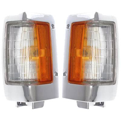 Rareelectrical - New Pair Of Daytime Running Lights Compatible With Nissan D21 Pickup 1990 1991 1992 1993 1994 1995 - Image 3