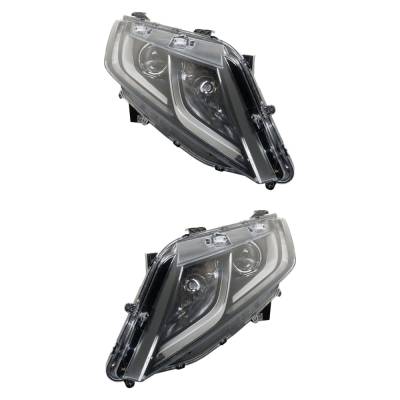 Rareelectrical - New Pair Of Halogen Headlights Compatible With Honda Odyssey Ex Mini Passenger Van 4 Door 3.5L 2018 - Image 3