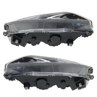 Rareelectrical - New Pair Of Halogen Headlights Compatible With Honda Odyssey Ex Mini Passenger Van 4 Door 3.5L 2018 - Image 5