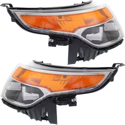Rareelectrical - New Pair Of Headlights Compatible With Ford Explorer Base Xlt Sport Utility 4-Door 2011-2015 By Part - Image 4