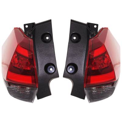 Rareelectrical - New Pair Of Tail Lights Compatible With Nissan Rogue 2.0L 2.5L 2018 2019 2020 By Part Numbers - Image 1