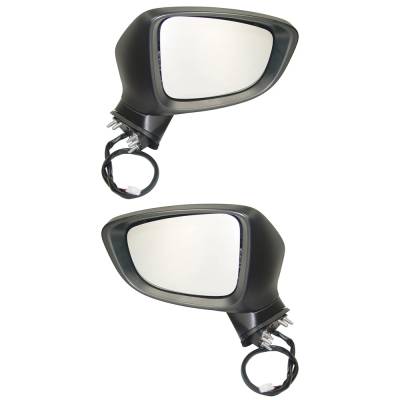 Rareelectrical - New Pair Mirror Compatible With Mazda 6 Grand Touring 2.5L 2014 2015 2016 Ma1321178 Ghp9-69-1N1a-51 - Image 2