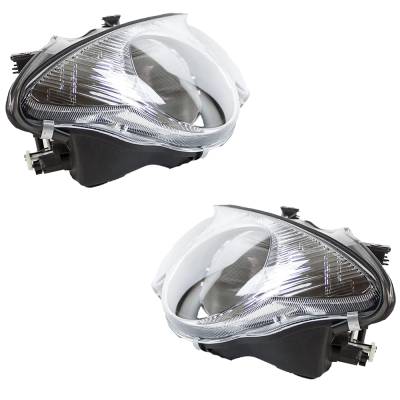Rareelectrical - New Pair Of Headlights Compatible With Chrysler 300M Base Pro-Am Sedan 4-Door 3.5L 1999 2000 2001 - Image 3