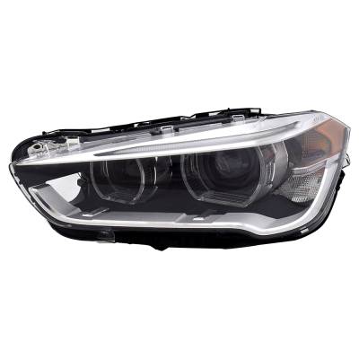 Rareelectrical - New Left Side Headlights Compatible With Bmw X1 Sdrive28i Led Bulb High And Low Beam Included Clear - Image 1