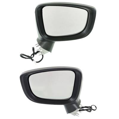 Rareelectrical - New Pair Of Mirror Compatible With Mazda 3 Gt I Sport Grand Touring Gs Hatchback S Sv Gx Sedan 2.5L - Image 1