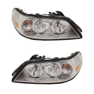 Rareelectrical - New Pair Headlights Compatible With Lincoln Town Car Executive L Limousine 4.6L 2005 2006 2007 2008 - Image 1