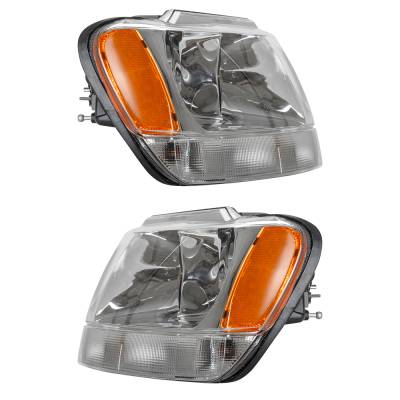 Rareelectrical - New Pair Of Headlights Compatible With Jeep Grand Cherokee Limited  5.7L 1999 2000 2001 2002 2003 - Image 6