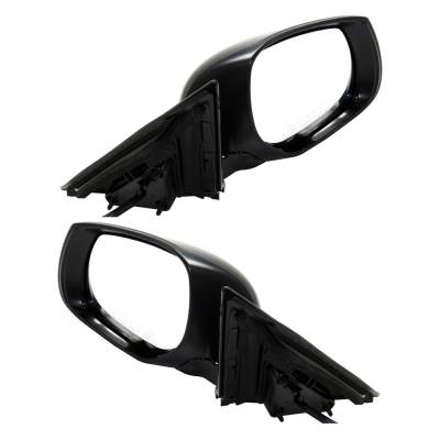 Rareelectrical - New Pair Of Mirror Compatible With Infiniti Q50 Hybrid Premium Sport Base Seduction Perfection Red - Image 3