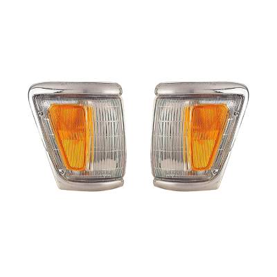 Rareelectrical - New Pair Of Side Marker Light Compatible With Toyota Pickup 4Wd 92-95 81610-35120 8162035120 - Image 2