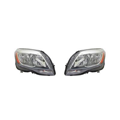 Rareelectrical - New Headlight Pair Fits Mercedes Benz Glk250 2013-2015 204-820-41-39 Vo2502149 - Image 2