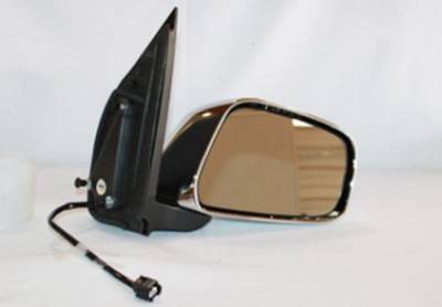 New Door Mirror Pair Compatible With Nissan 05-09 Frontier Chrome Power W/O Heat Ns71el Ns71er
