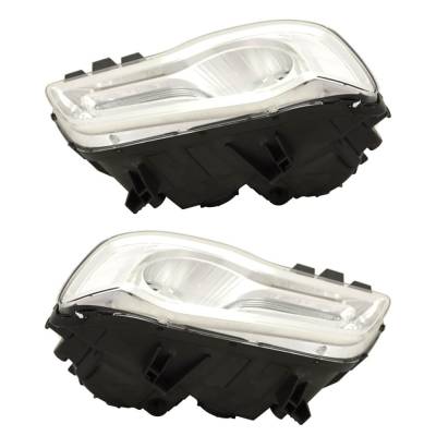 Rareelectrical - New Pair Of Halogen Headlights Compatible With Chrysler 300 Touring L Sedan 4 Door 2018 2019 2020 - Image 3
