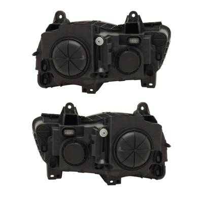 Rareelectrical - New Pair Of Halogen Headlights Compatible With Chrysler 300 S C Sedan 4 Door 2018 2019 2020 2021 - Image 2