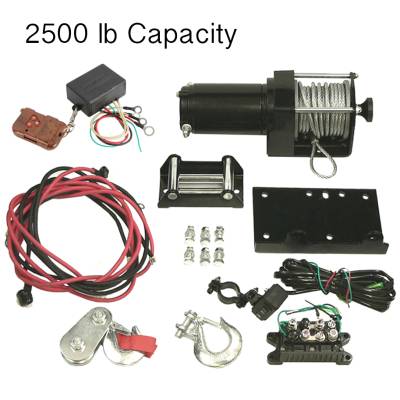 Rareelectrical - New 2500 Lb Winch Kit & Remote Compatible With Bombardier Polaris Atv Win0013 77-38-10903 43101004 - Image 2