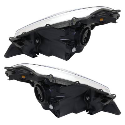 Rareelectrical - New Pair Of Headlights Compatible With Toyota Yaris Le Hatchback 2012 2013 2014 By Part Numbers - Image 2