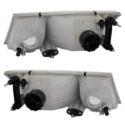 Rareelectrical - New Pair Of Headlights Compatible With Mercury Grand Marquis Gs Sedan 1998 1999 2000 2001 2002 By - Image 3