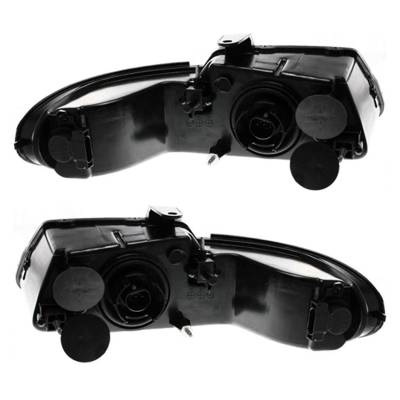 Rareelectrical - New Pair Of Halogen Headlights Compatible With Dodge Caravan Sport Mini Van 2000 By Part Number - Image 2