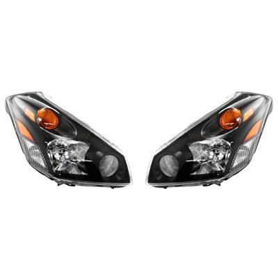 New Pair Of Headlight Compatible With Nissan Quest Se S Sl Slt Base Mini Passenger Van 4 Door 3.5L
