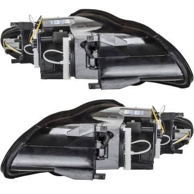 Rareelectrical - New Pair Of Headlights Compatible With Chevrolet Monte Carlo Lt Ss High Pace Car Coupe 2-Door 3.4L - Image 4