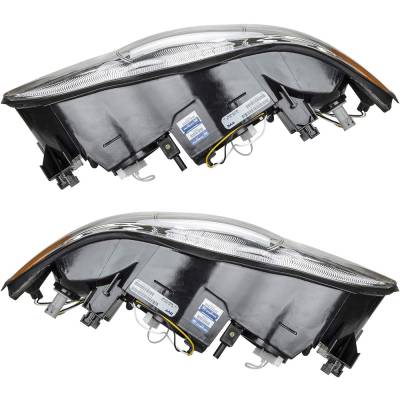 Rareelectrical - New Pair Of Headlights Compatible With Chevrolet Monte Carlo Lt Ss High Pace Car Coupe 2-Door 3.4L - Image 5